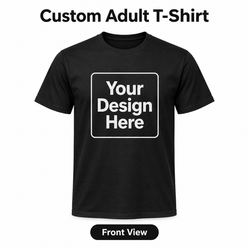Custom Adult T-Shirt front view