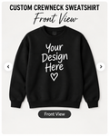 Custom Crewneck Sweatshirt front view