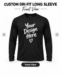Custom Dri-Fit Long Sleeve front view