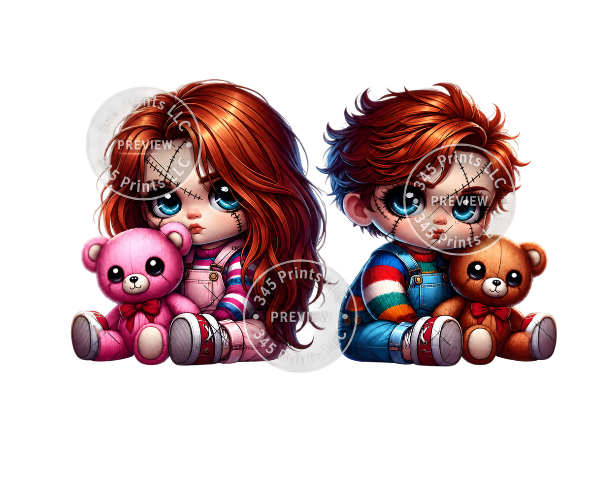 Watermarked preview – Spooky Doll Duo