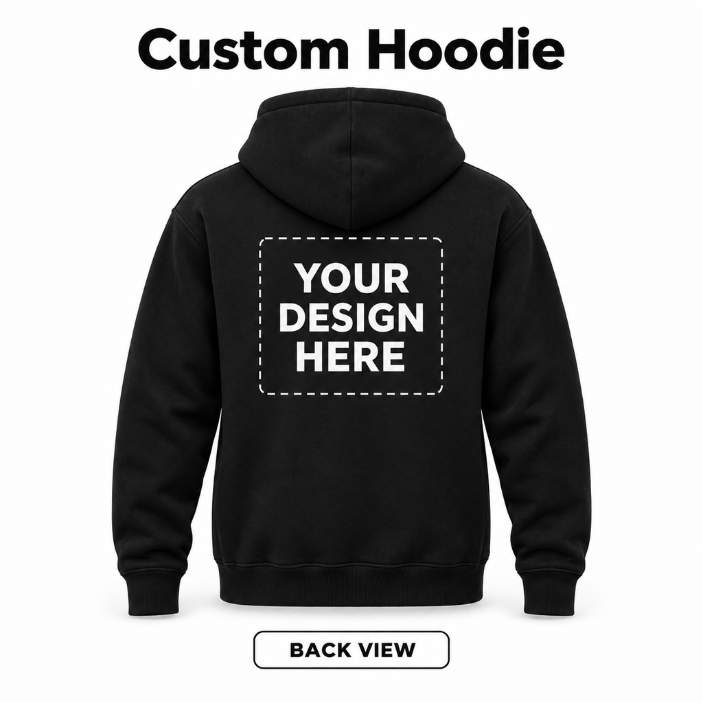 Custom Hoodie back view