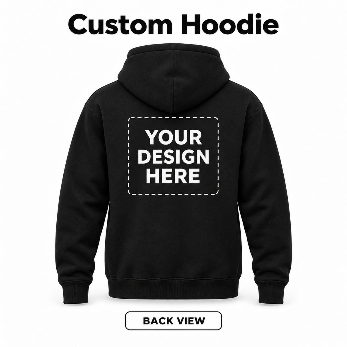 Custom Hoodie back view