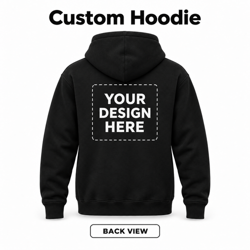 Custom Hoodie back view