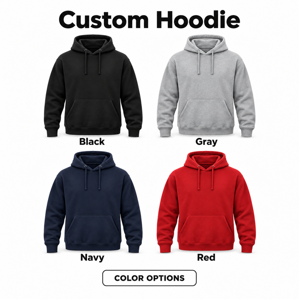 Custom Hoodie color options
