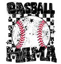 Baseball Mama – Checkered — watermarked preview