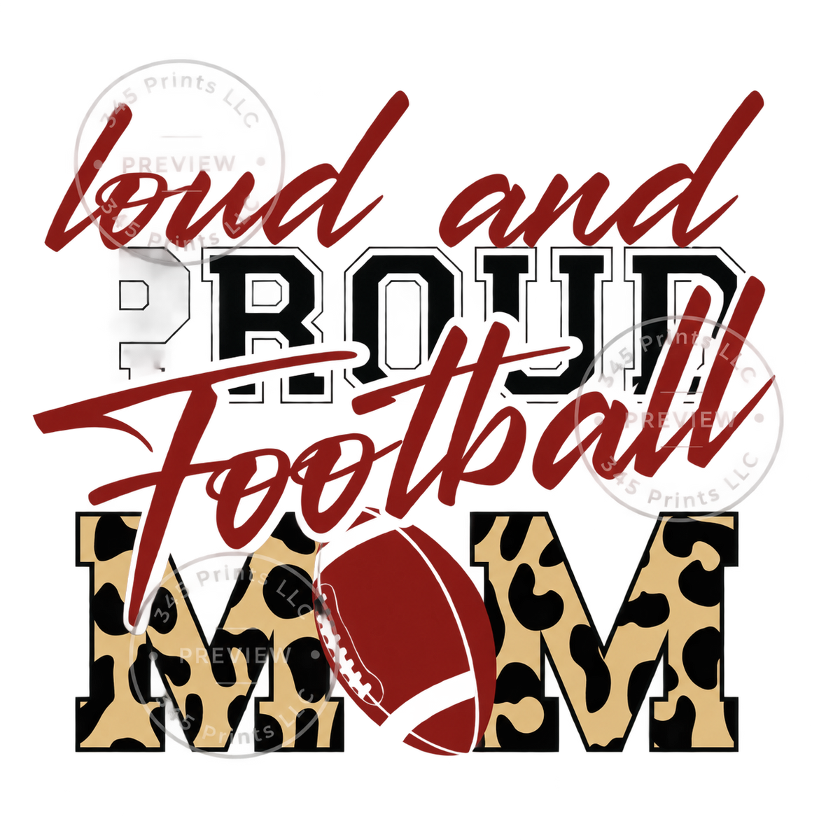 Watermarked preview – Loud and Proud Football Mom