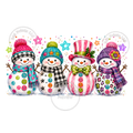 Colorful Snowman Crew — watermarked preview
